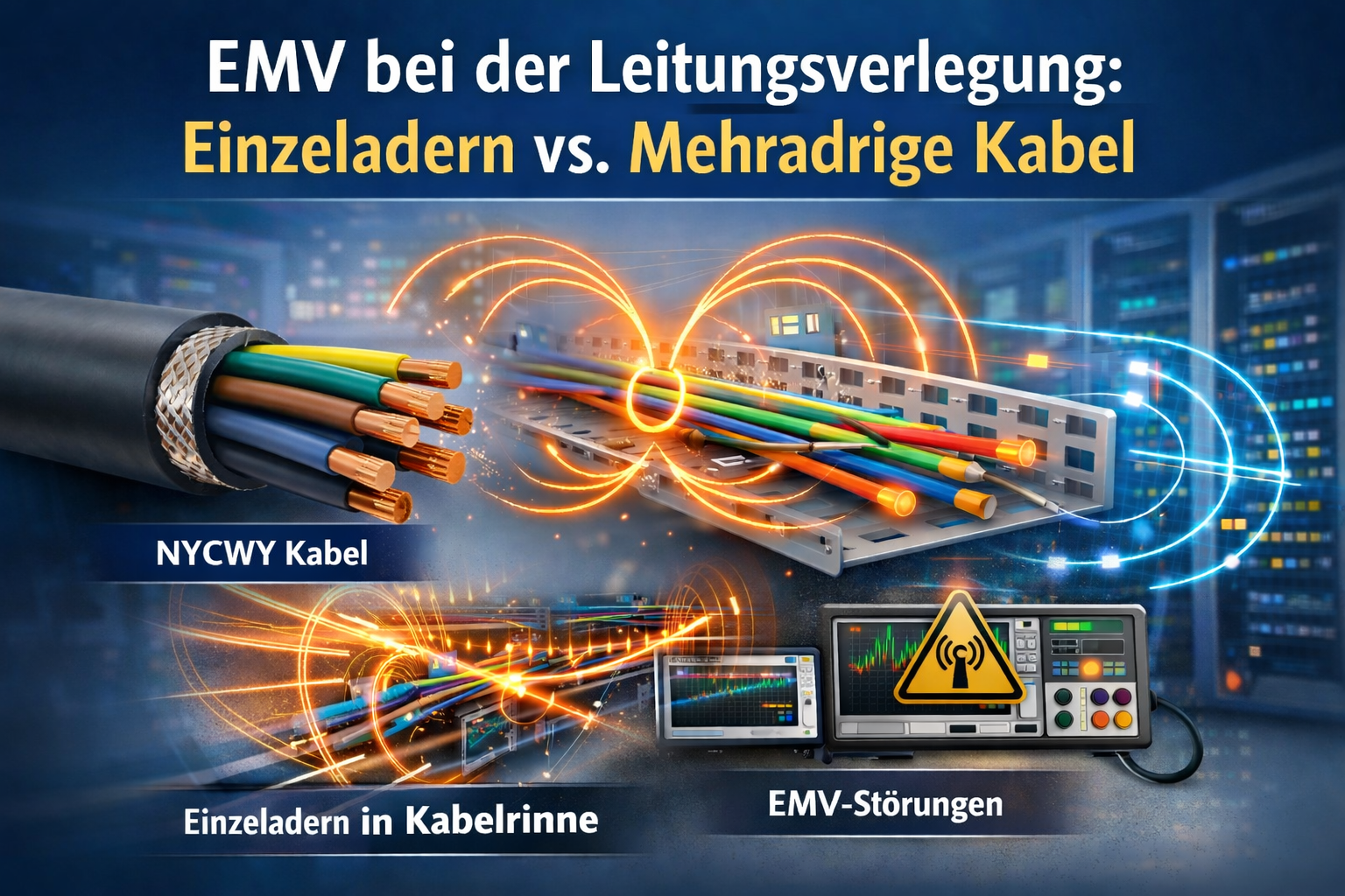 EMV-gerechte Leitungsverlegung in der Elektroinstallation